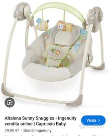 dondolino altalena per neonato