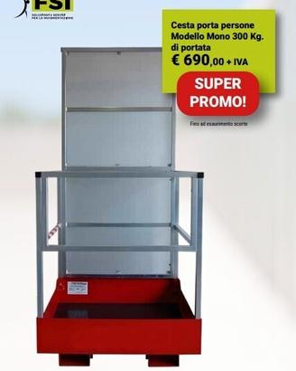 Cesta porta persone Modello Mono