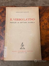 Il verbo latino di Alessandro Ronconi