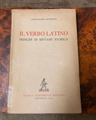 Il verbo latino di Alessandro Ronconi