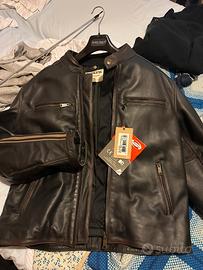 Giacca moto Helston’s in pelle XXL