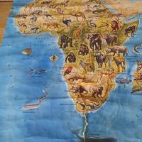 carte geografiche scuola vintage anni 70