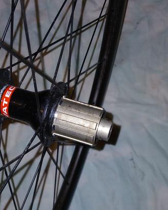 Ruote bici da corsa in carbonio.