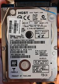 Hard disk HGST 500gb da 2.5"