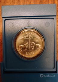 Moneta da 500 lire argento 835