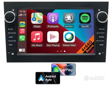 Autoradio 2 Din Android 13 per Opel GPS Bluetooth 