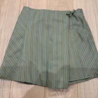 Gonna pantalone XS  13-14 anni Zara verde beige