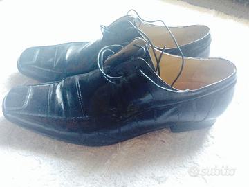 Scarpa uomo stringata in pelle nera n'41