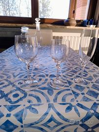 calici 15 bicchieri acqua +  14 vino + 18 Flut 