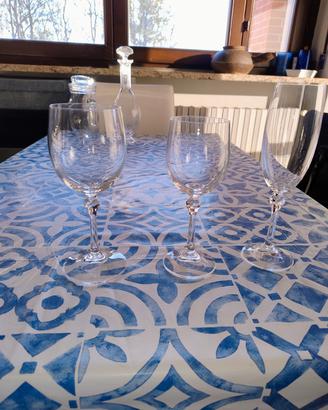 calici 15 bicchieri acqua +  14 vino + 18 Flut 
