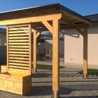 Gazebo legno lamellare