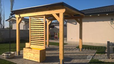 Gazebo legno lamellare