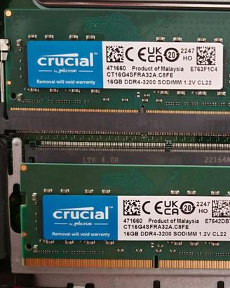 Crucial RAM DDR4 16GB x 2