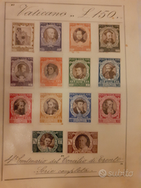 Francobolli folder giro vaticano