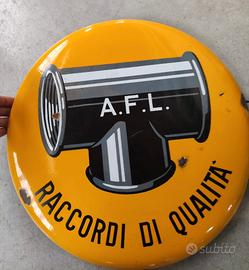Insegna Smaltata AFL Raccordi di Qualità