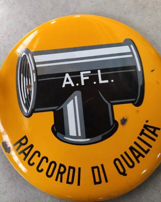 Insegna Smaltata AFL Raccordi di Qualità