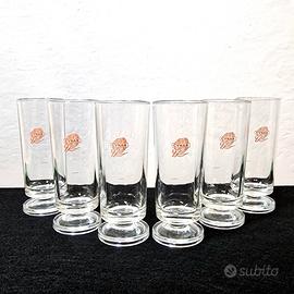 Set di 6 bicchieri da liquore in vetro – Mai usati