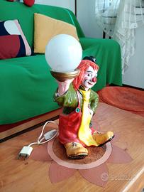 Lampada pagliaccio vintage