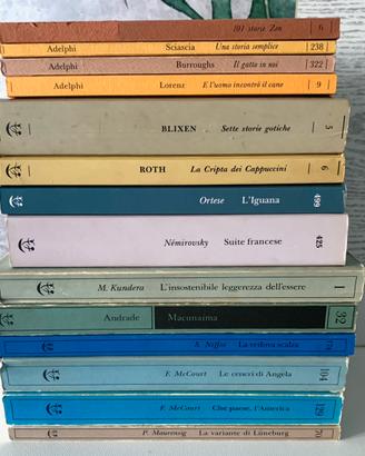 14 libri edizioni Adelphi