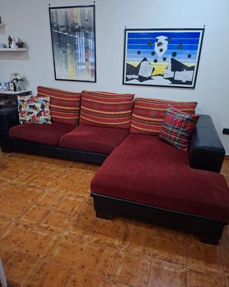 divano letto angolare con penisola