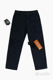Pantalone cargo uomo nero/blu navy – taglia M