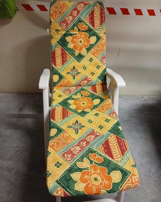 Coppia di sdraio in plastica