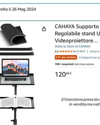 Supporto Regolabile Laptop o Proiettore o Leggio