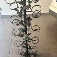 Portabottiglie in ferro battuto