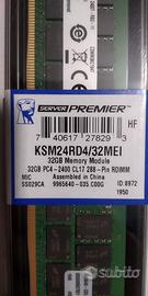 RAM Kingston 32GB DDR4 NUOVA