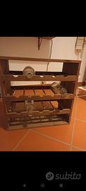 Porta bottiglie in legno