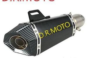 TRIOVAL scarico carbon look universale 35 cm