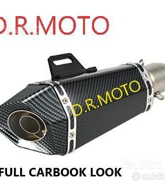 TRIOVAL scarico carbon look universale 35 cm