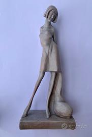 Pietro Melandri Faenza- Scultura donna 49 cm