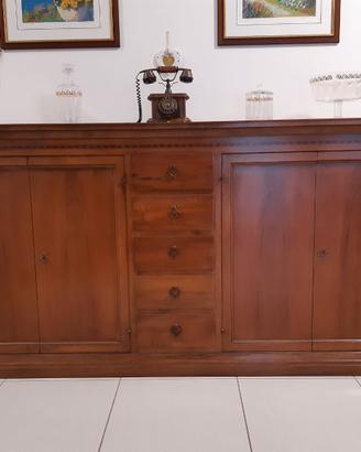 Credenza in legno di noce massello