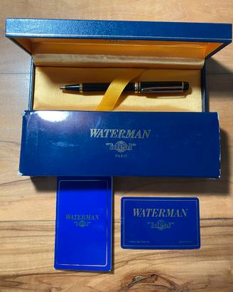 Penna Waterman Ideal Paris Nero e Oro Vintage