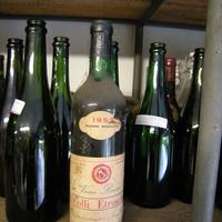 Bottiglia di vino rosso dei colli etruschi 1969