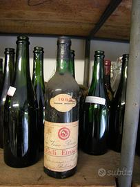 Bottiglia di vino rosso dei colli etruschi 1969