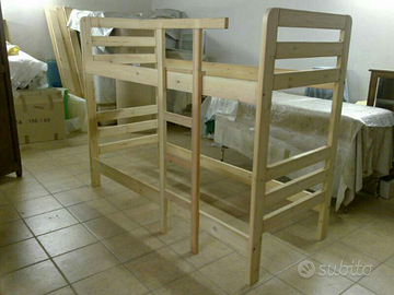 Letto a castello in pino