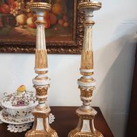 Bella coppia di candelabri del '700