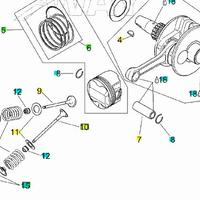 Piattello molla valvola Aprilia Scarabeo Motore Ro