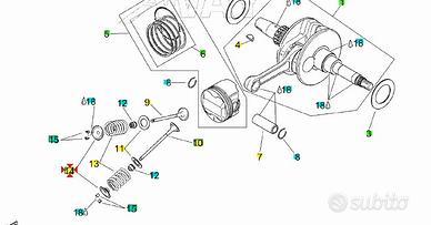 Piattello molla valvola Aprilia Scarabeo Motore Ro