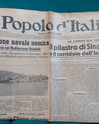edizione storica de Il Popolo d'Italia di giovedì