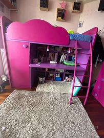 camerette compresa di letto+scrivania+piccolo arma