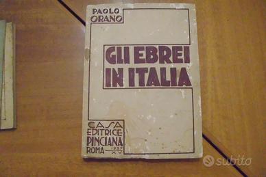 Volume "Gli ebrei in Italia"