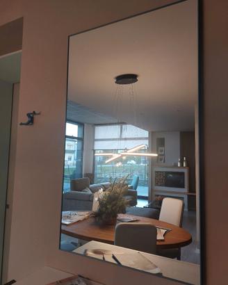 Specchio con cornice turchese