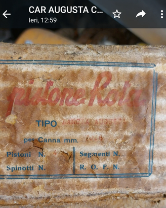 Pistoni lancia augusta
