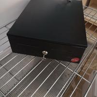 CASSETTO CASSA METALLO NERO USATO