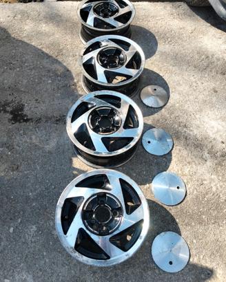SET 4 CERCHI IN LEGA 13" 4x98 MADE IN ITALY Panda