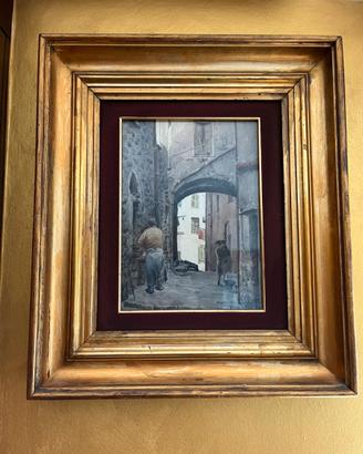Acquerello Pietro Friggi autentico