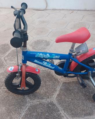 Bici bimbo con rotelle dei supereroi